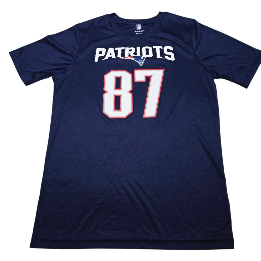 Rob Gronkowski #87 New England Patriots Youth Jersey Shirt Tee Size XL